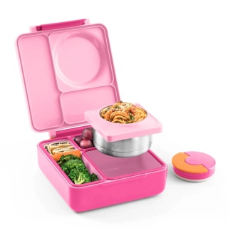 Różowy lunch box z termosem OMIE OMIEBOX Pixie Pink
