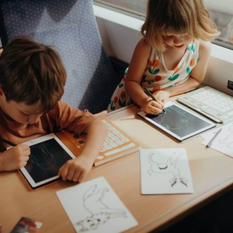 Wkład uzupełniający do tabletu Kidywolf Kidydraw Mini Zwierzęta z całego świata i ocean - zabawa