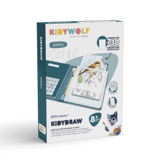 Tablet rysunkowy podświetlay Kidywolf Kidydraw PAD8 zwierzęta