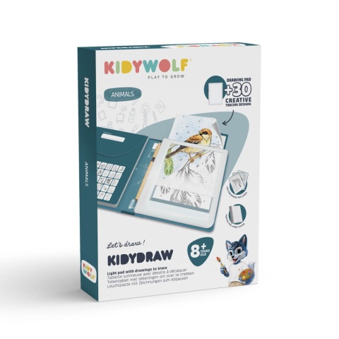 Tablet rysunkowy podświetlay Kidywolf Kidydraw PAD8 ANI - opakowanie