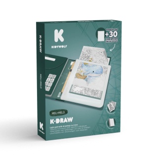 Tablet rysunkowy podświetlay Kidywolf K-Draw PAD10 świat wyobraźni