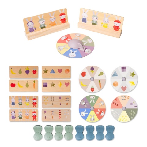 Moje Pierwsze Bingo Królik Taf Toys Edukacyjna Gra dla Dzieci - przód