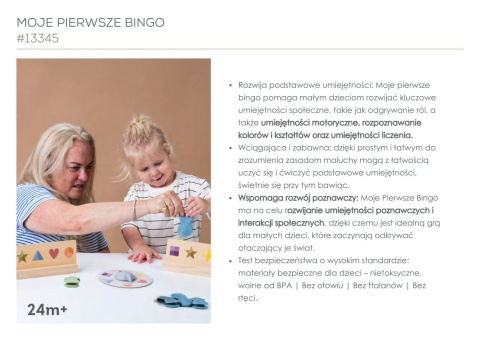 Moje Pierwsze Bingo Królik Taf Toys Edukacyjna Gra dla Dzieci - opis