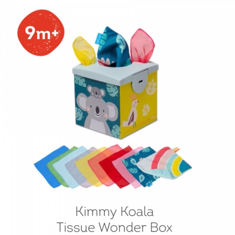 Sensoryczne pudełko na chusteczki Taf Toys zabawa i rozwój