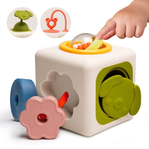 Kostka sensoryczna silikonowa Taf Toys Kostka Pełna Odkryć