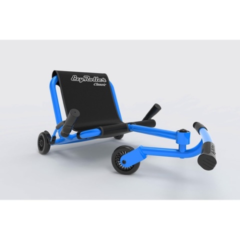 Niebieski pojazd gokart napędzany nogami EzyRoller