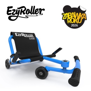 Niebieski pojazd gokart napędzany nogami EzyRoller
