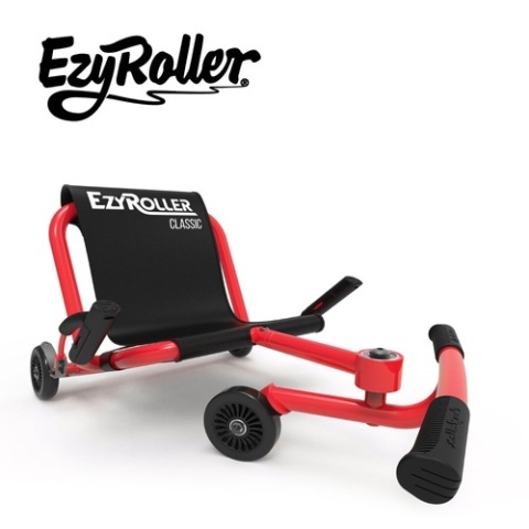 Czerwony pojazd gokart napędzany nogami EzyRoller