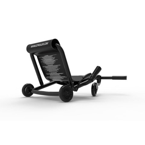 Czarny pojazd gokart napędzany nogami EzyRoller