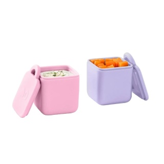 Szczelne pojemniczki do lunch boxa OMIE OmieDip Pink / Purple różowy i fioletowy