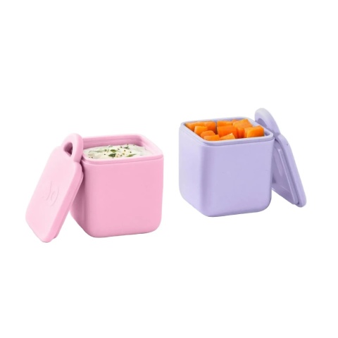 Szczelne pojemniczki do lunch boxa OMIE OmieDip Pink / Purple różowy i fioletowy - przód