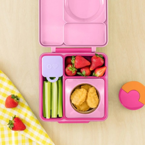 Szczelne pojemniczki do lunch boxa OMIE OmieDip Pink / Purple różowy i fioletowy - róż