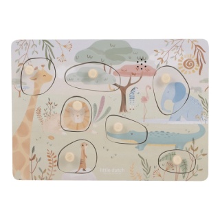 Puzzle dźwiękowe Little dutch Safari Friends