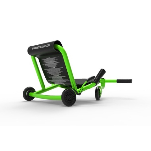 Zielony pojazd gokart napędzany nogami EzyRoller