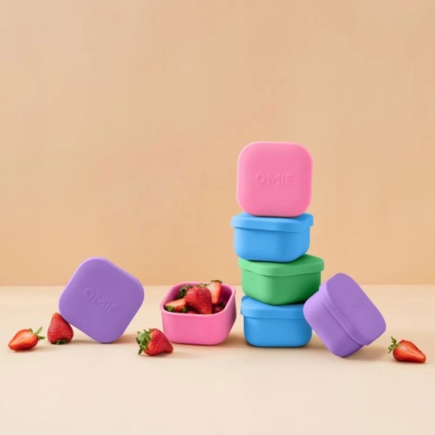 Pojemnik na przekąski OMIE OMIESNACK Pink różowy - kolory pojemników