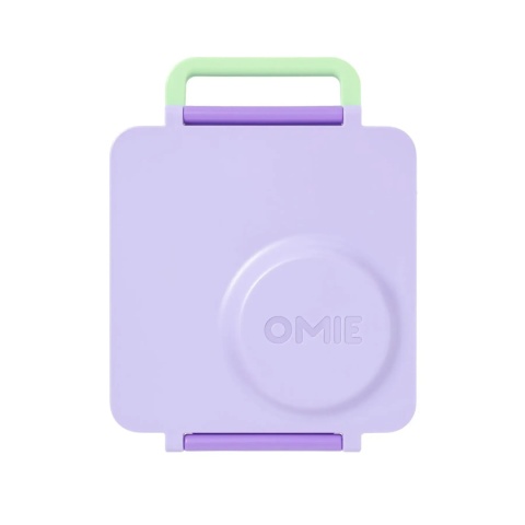 Fioletowy lunch box z termosem OMIE OMIEBOX Lilac Purple - przód