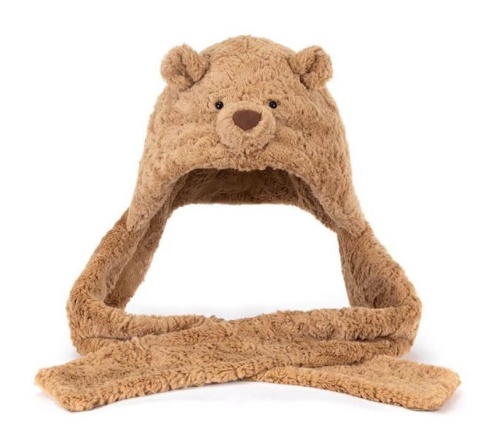 Czapka Otulająca Jellycat miś Bartłomiej