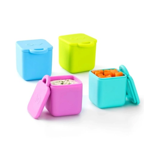Szczelne pojemniczki do lunch boxa OMIE OmieDip Blue / Lime niebieski i limonkowy - kolory