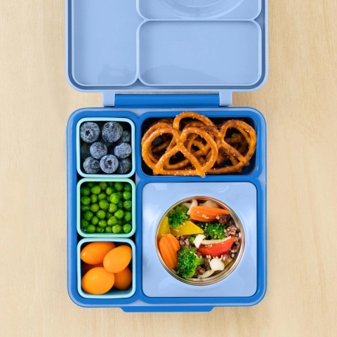 Szczelne pojemniczki do lunch boxa OMIE OmieDip Blue / Mint niebieski i miętowy