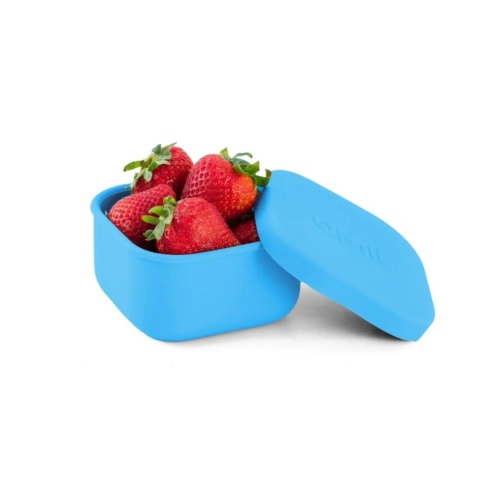 Pojemnik na przekąski OMIE OMIESNACK Blue błękitny - otwarty