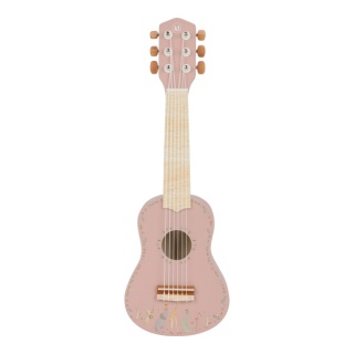 Drewniana gitara różowa Little Dutch Safari Friends