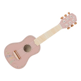 Drewniana gitara różowa Little Dutch Safari Friends