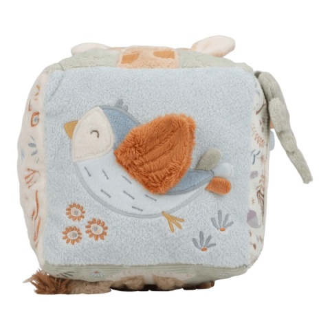 Kostka aktywizująca Little Dutch Safari Friends - ptaszek materiałowy