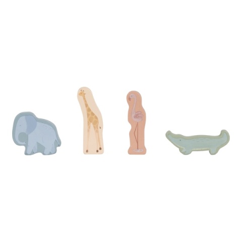 Drewniany samochód sorter Little dutch Safari Friends - figurki