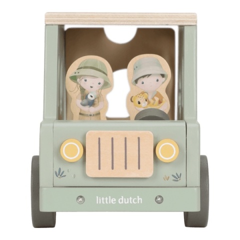 Drewniany samochód sorter Little dutch Safari Friends - przód