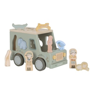 Drewniany samochód sorter Little dutch Safari Friends