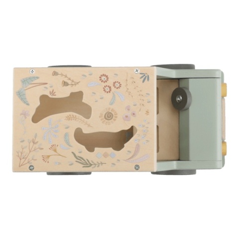 Drewniany samochód sorter Little dutch Safari Friends - góra