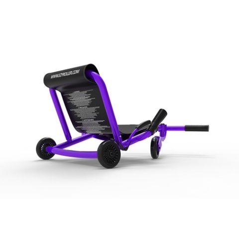 Fioletowy pojazd gokart napędzany nogami EzyRoller