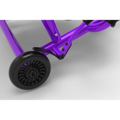 Fioletowy pojazd gokart napędzany nogami EzyRoller