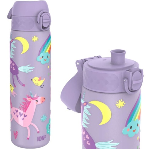 Fioletowa butelka termiczna w jednorożce ION8 Unicorns 500 ml Periwinkle - ustnik