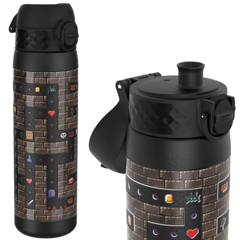Czarna butelka termiczna w gry komputerowe ION8 Gamer 500 ml