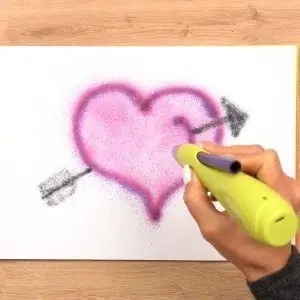 Elektroniczny długopis do malowania Jolly AirBrush Fun - rysunek