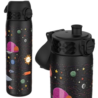 Czarna butelka termiczna w kosmos ION8 Spaceships 500 ml