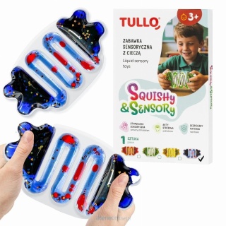 Niebieski gniotek sensoryczny z cieczą squishy Tullo