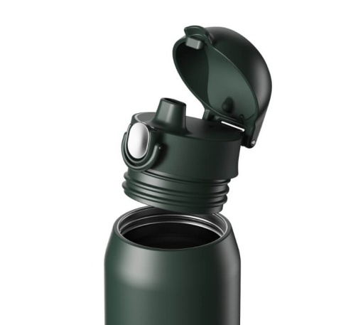Zielona butelka termiczna ION8 Revive 540 ml Forest Dark Green - środek