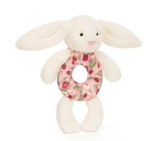 Grzechotka Jellycat króliczek w wiśnie