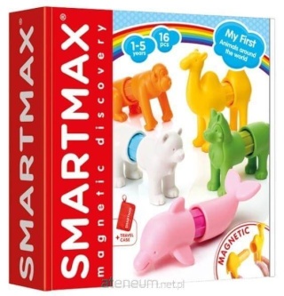 SmartMax Klocki magnetyczne Zwierzęta IUVI Games My First Animals Around the World