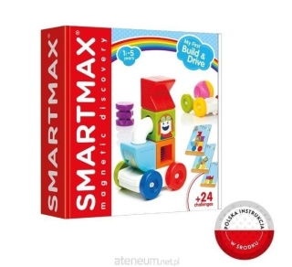 SmartMax Klocki magnetyczne Auto IUVI Games My First Build & Drive