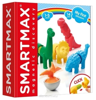 SmartMax Klocki magnetyczne Dinozaury IUVI Games My First