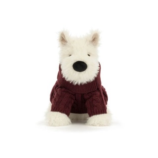 Maskotka terrier kremowy w swetrze Jellycat