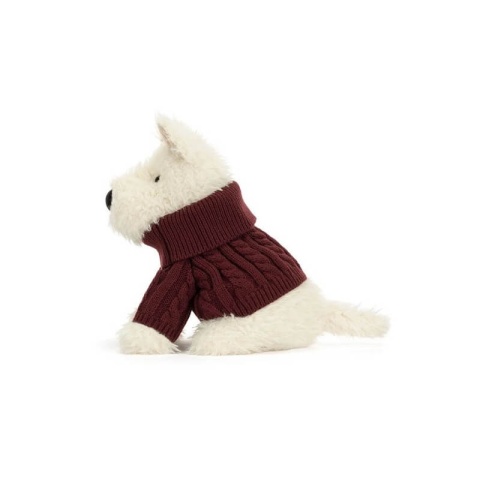 Maskotka terrier kremowy w swetrze Jellycat