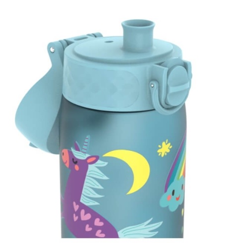 Niebieska butelka w jednorożce ION8 500ml Unicorns Alaskan Blue - ustnik