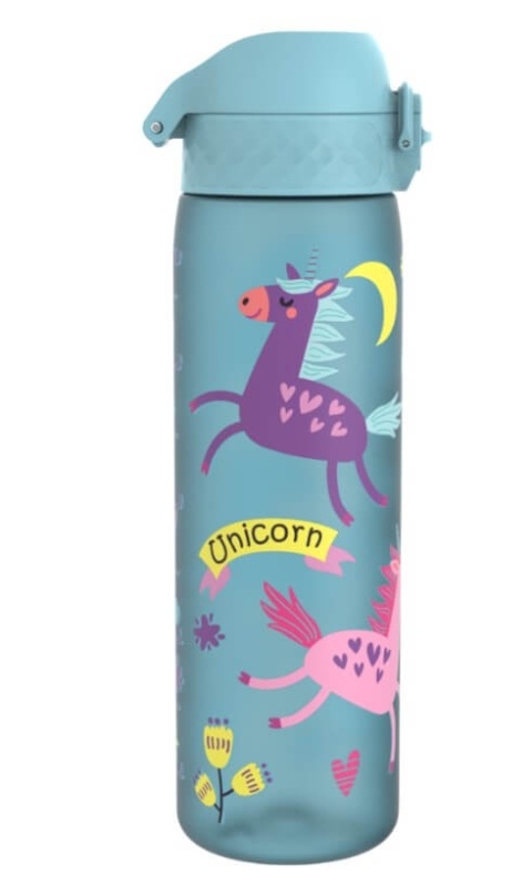 Niebieska butelka w jednorożce ION8 500ml Unicorns Alaskan Blue