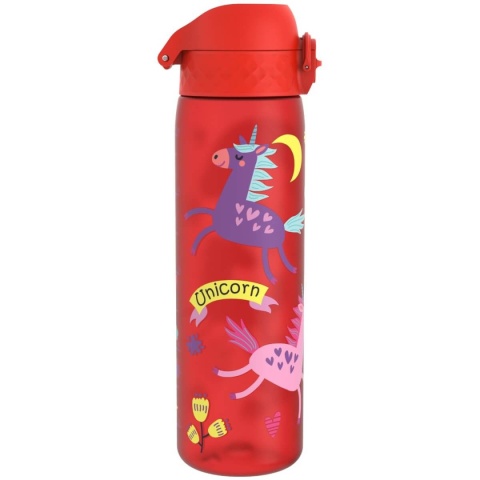 Czerwona butelka w jednorożce ION8 500ml Unicorns Red - przód