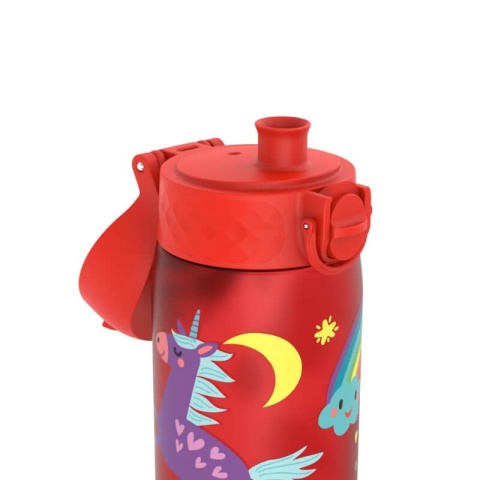 Czerwona butelka w jednorożce ION8 500ml Unicorns Red - ustnik