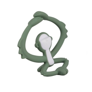 Zielony gryzak małpka Mombella Light Green